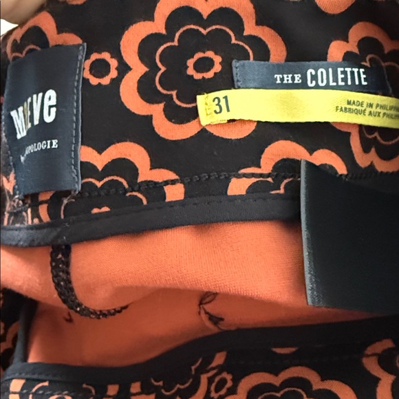 Anthropologie Maeve The Collette Ponte Magic Fabric Sz 31 Motif Mosaic - Picture 7 of 7